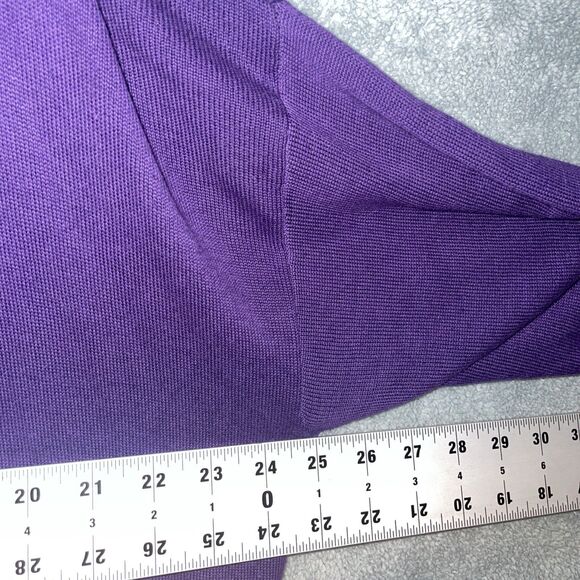 Michael Kors Cardigan Womens Size 1X Purple Open Front Sweater Cardigancore - Picture 8 of 10